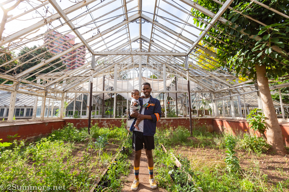 Zweli from the Greenhouse and his son Zulu