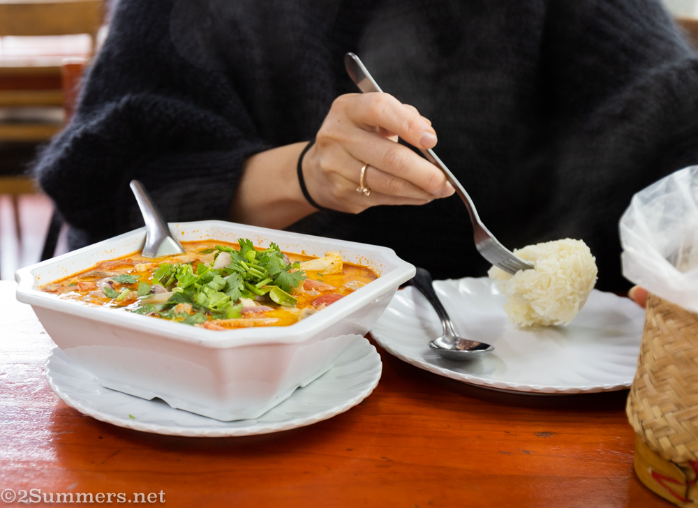 Tom-Yum with sticky rice