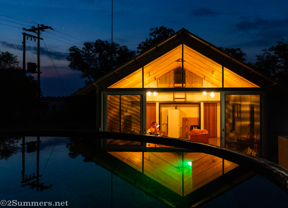 Matt’s house at night