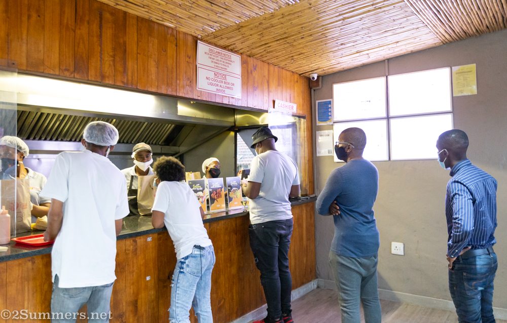Line at Chilli Papper Restaurant