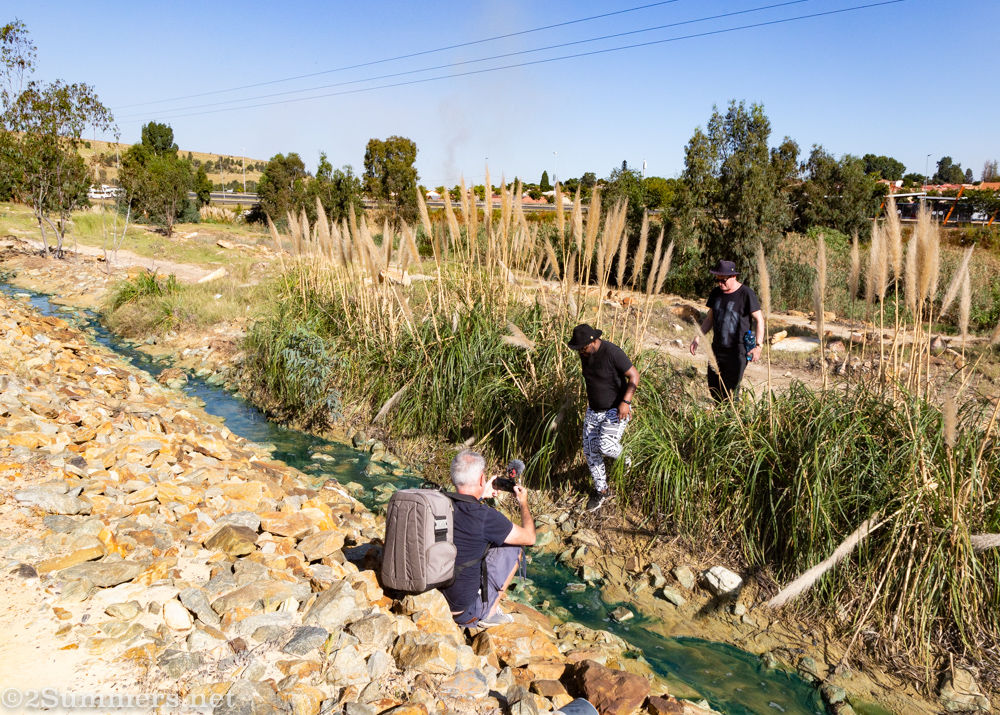 Walking over a toxic waste stream