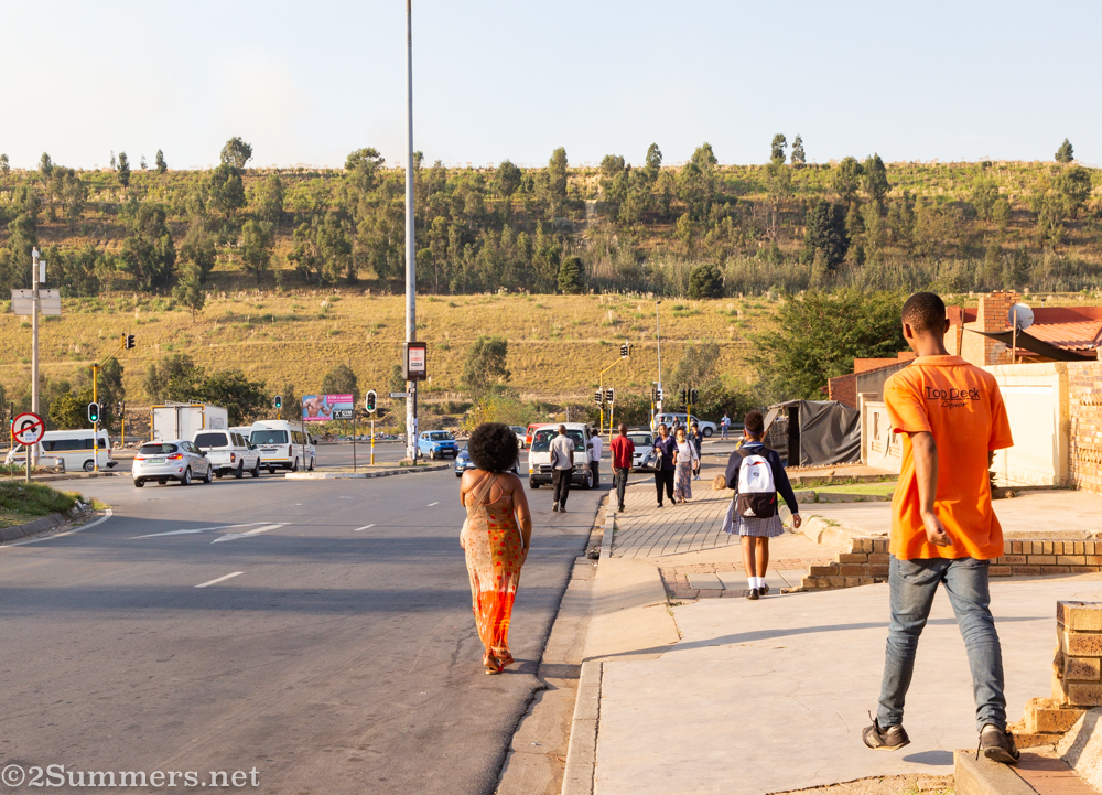 View of mine dump at the end of Immink Drive