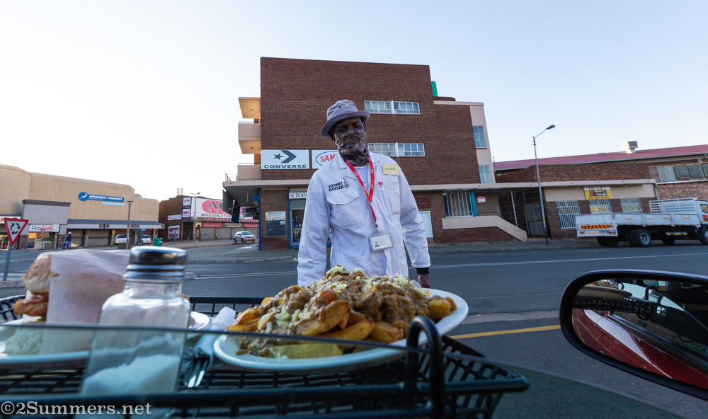 Our order is delivered at Johnny Guitar