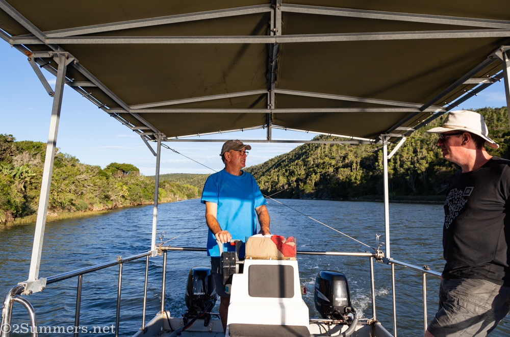 Allen and Thorsten on the river