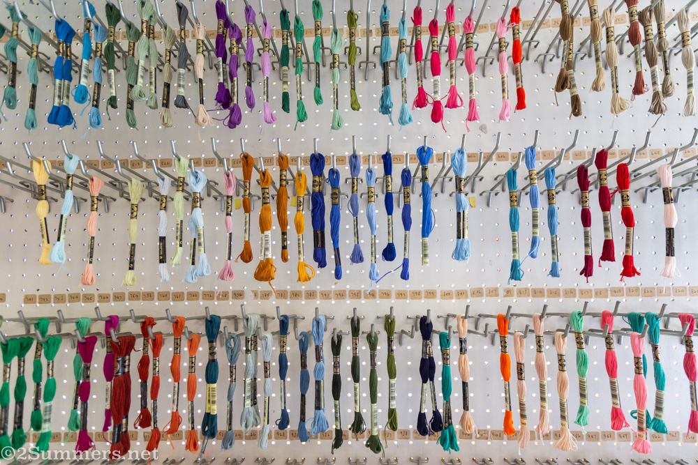Embroidery thread at Elli’s Needlework