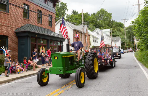 John Deere tractor in the Sykesville 4th of July parade
