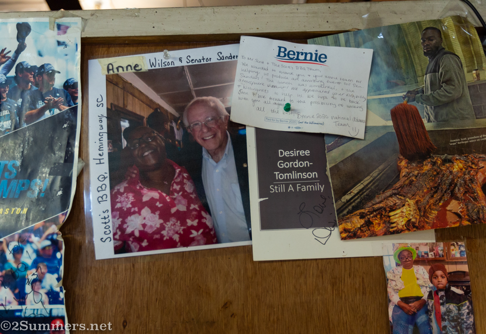 Photo of Bernie Sanders at Scott’s