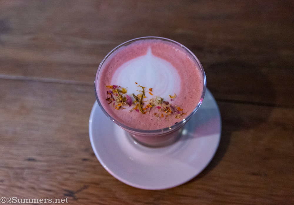 Beet root latte
