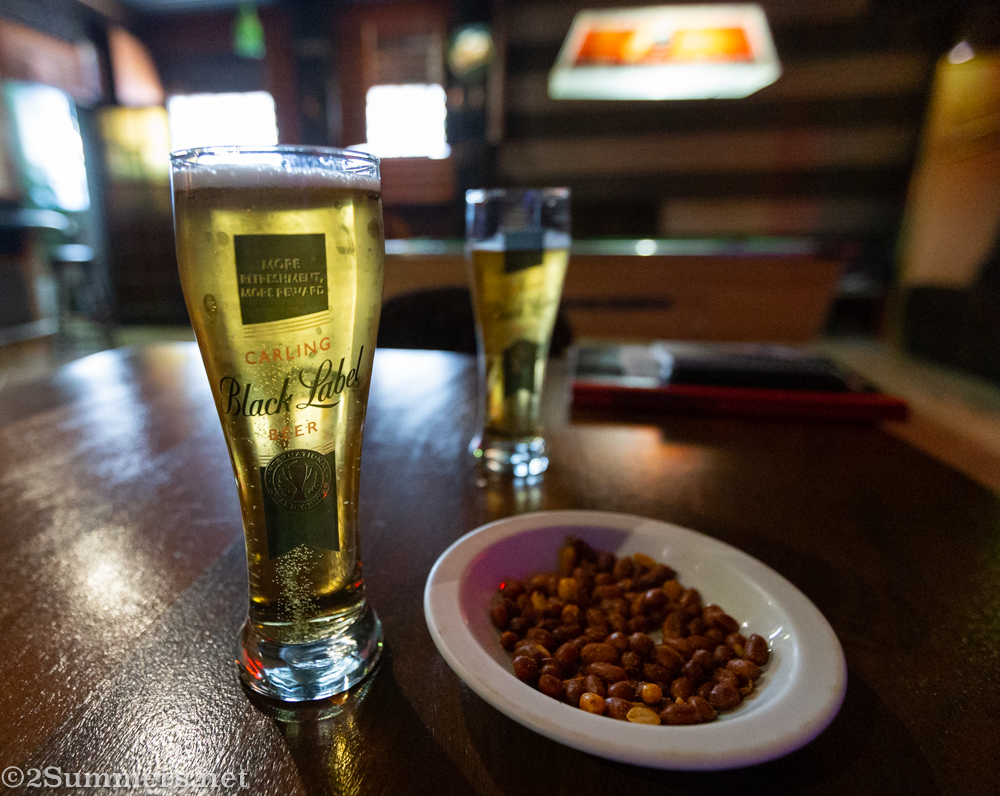 Beer and peanuts at Archie’s