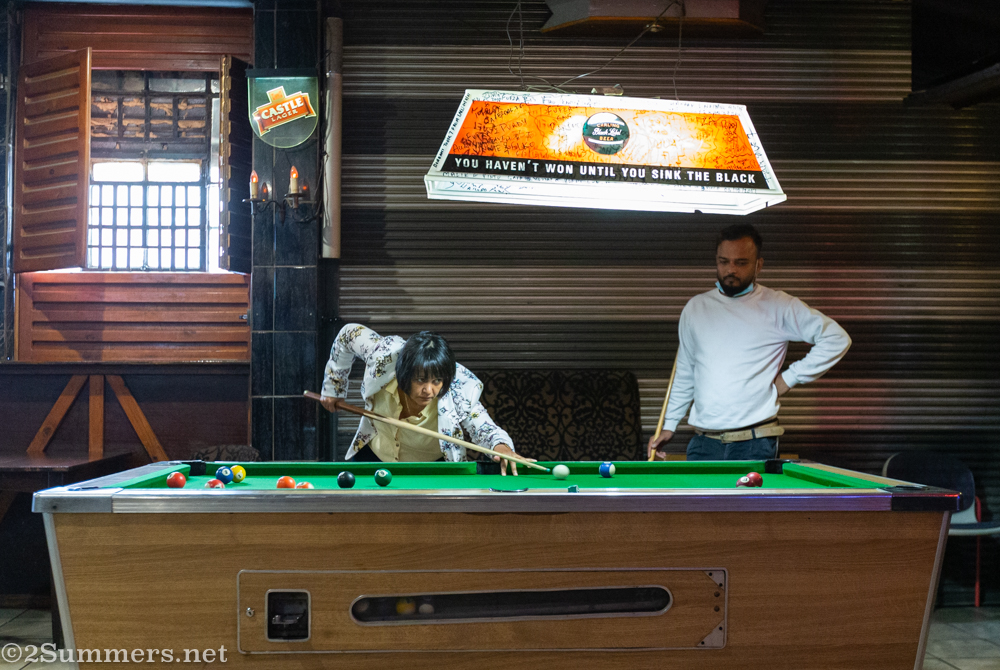 Pool table at Archie’s in Fordsburg