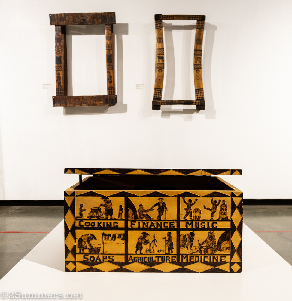 Carved chest by Alson Zuma