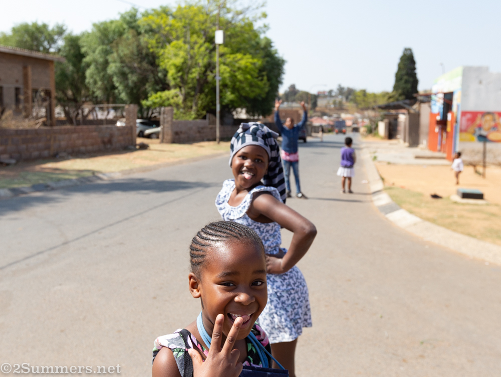 Kids having fun in Diepkloof