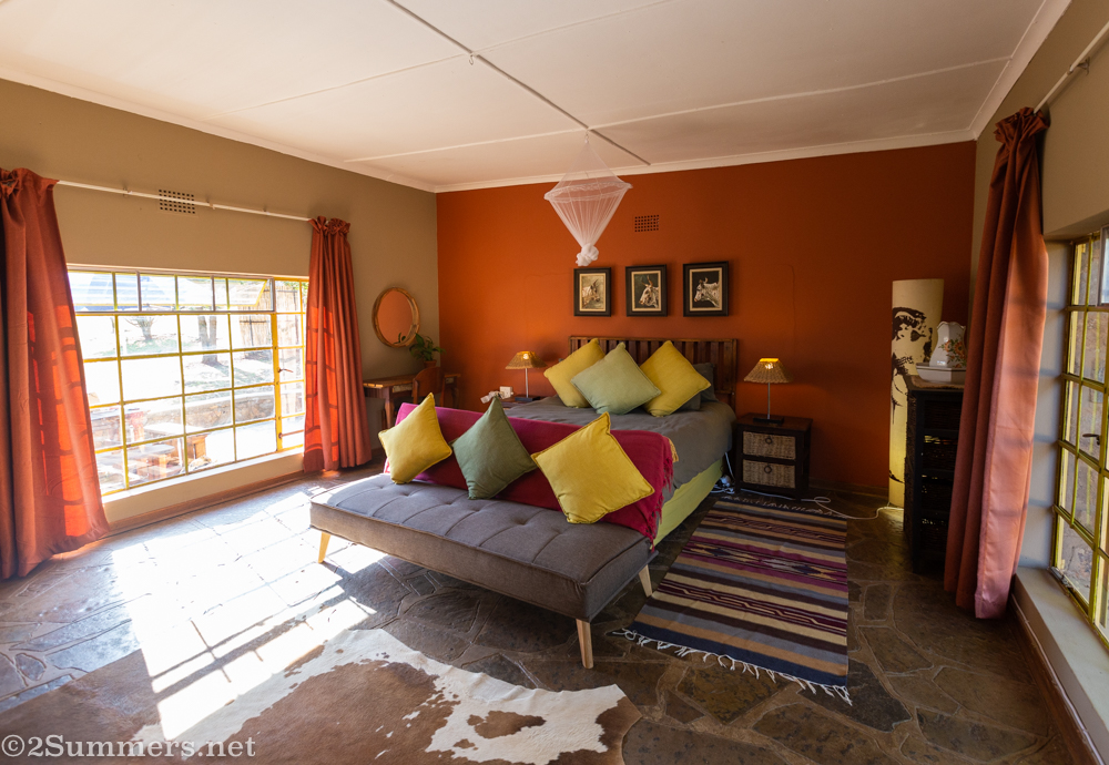 Inside Donkey Dairy cottage