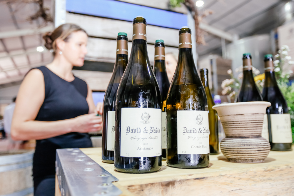 David and Nadia wine