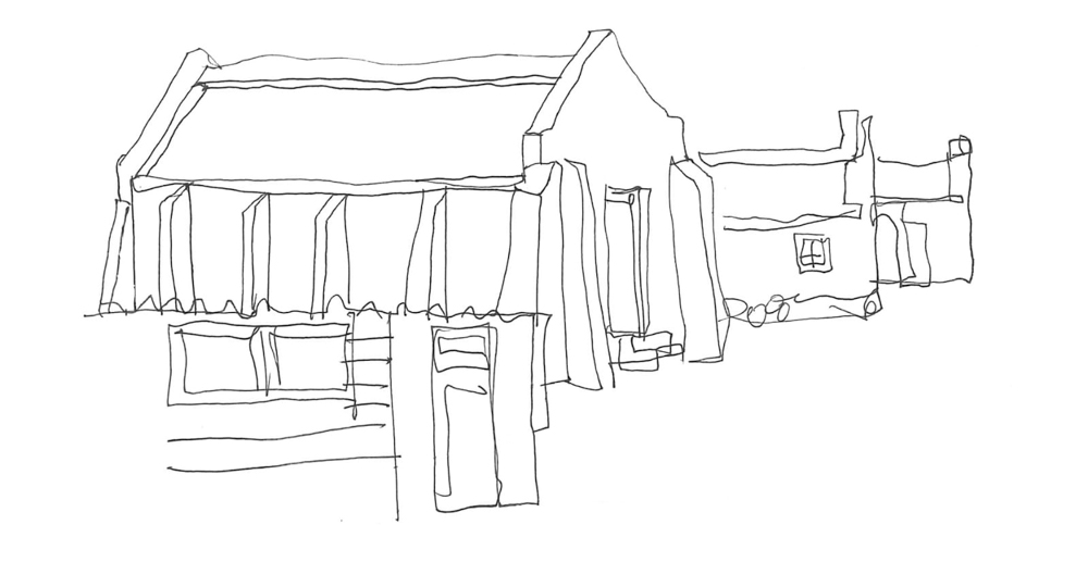 Thorsten’s sketch of Kassiesbaai community hall