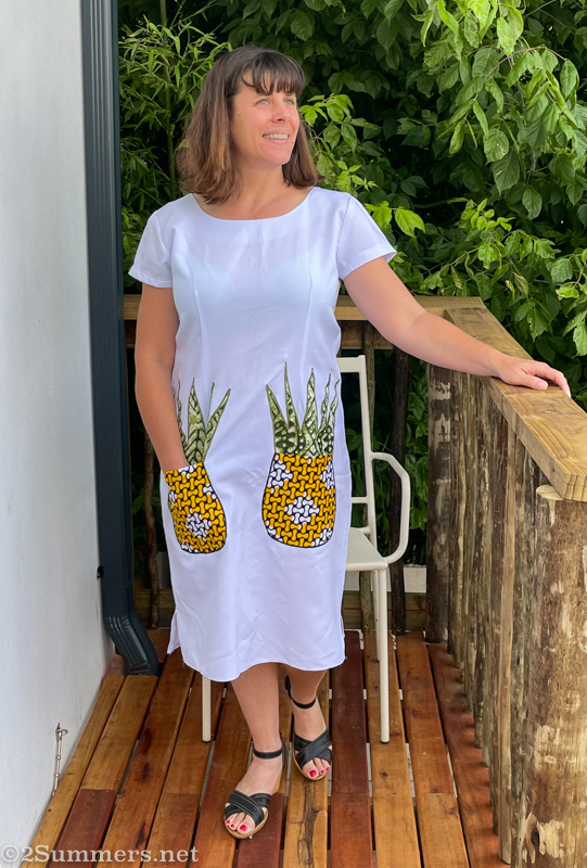 Thrifted pineapple dress