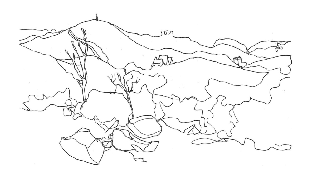 Sketch of the Klipriviersberg overlook