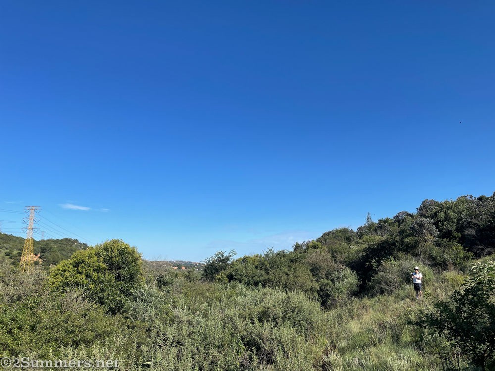 Thorsten sketching in Kloofendal