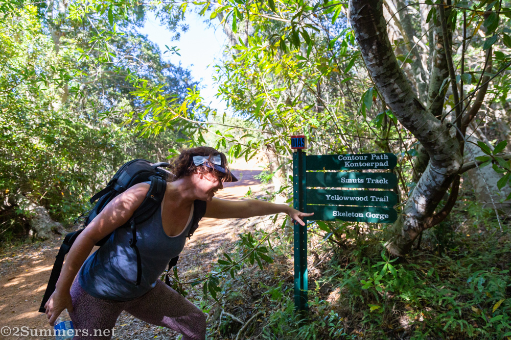 Dee gets us psyched up for Skeleton Gorge.