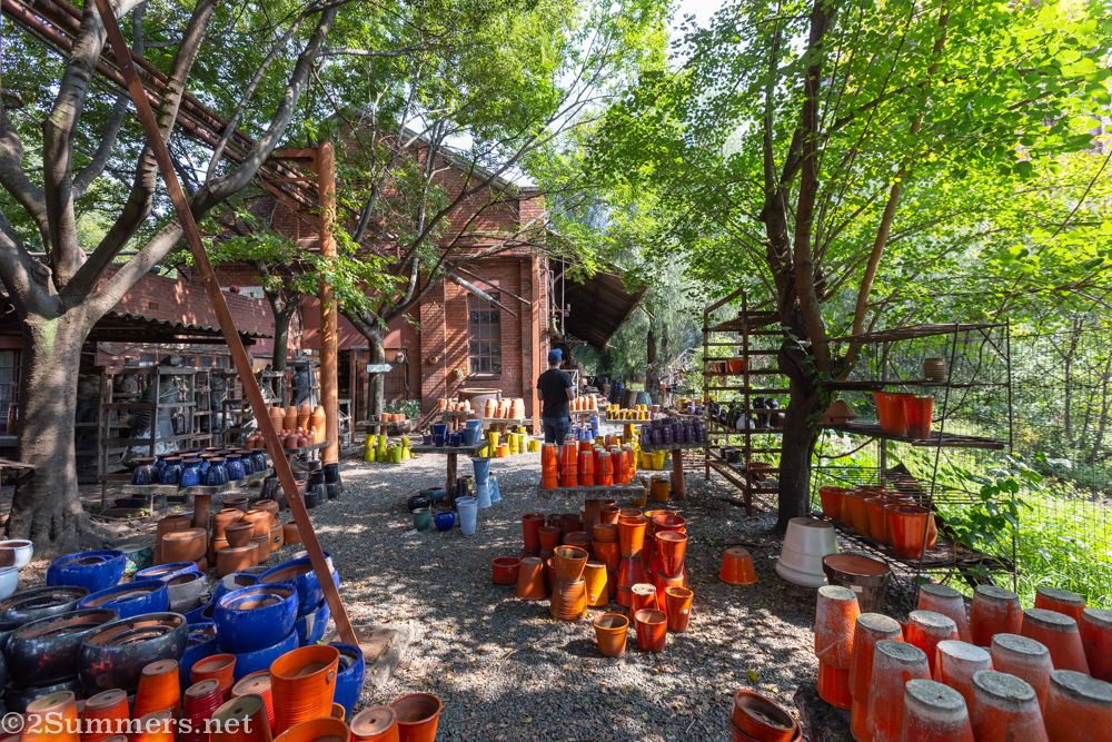 Browsing the yard at Liebermann Pottery