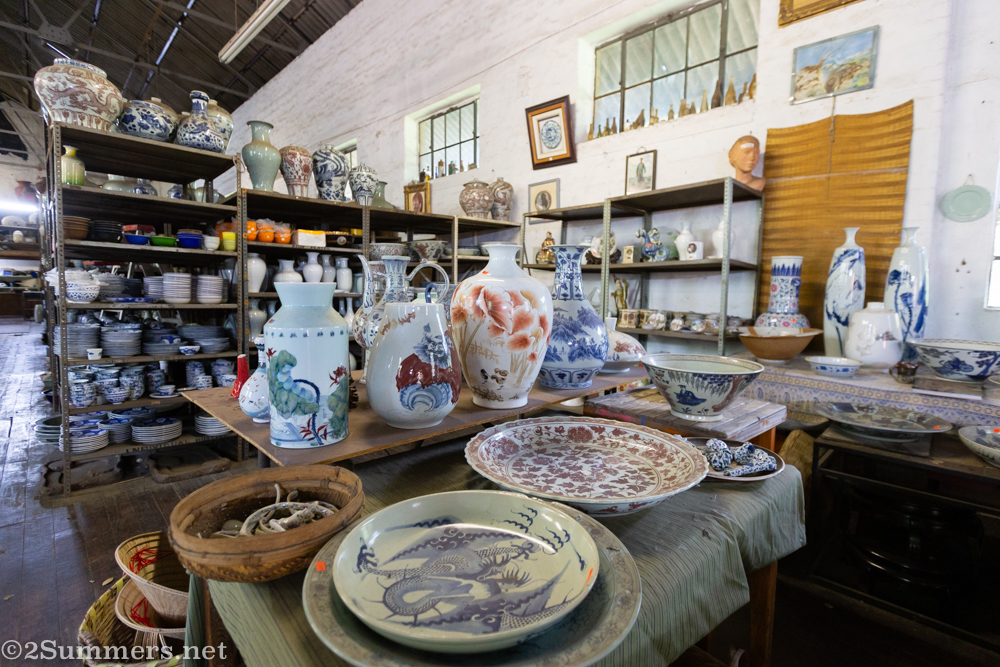Imported items inside Liebermann Pottery