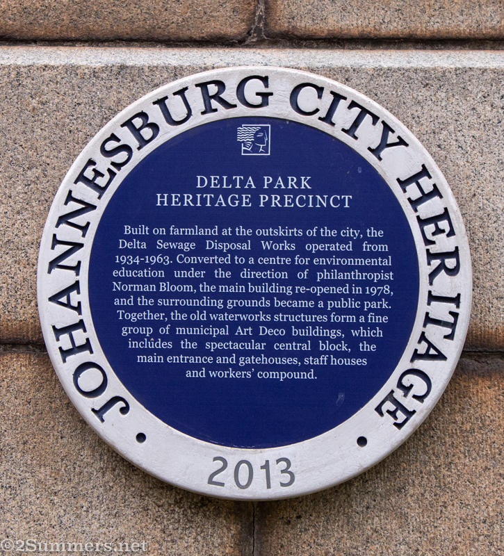 Delta Environmental Centre blue plaque