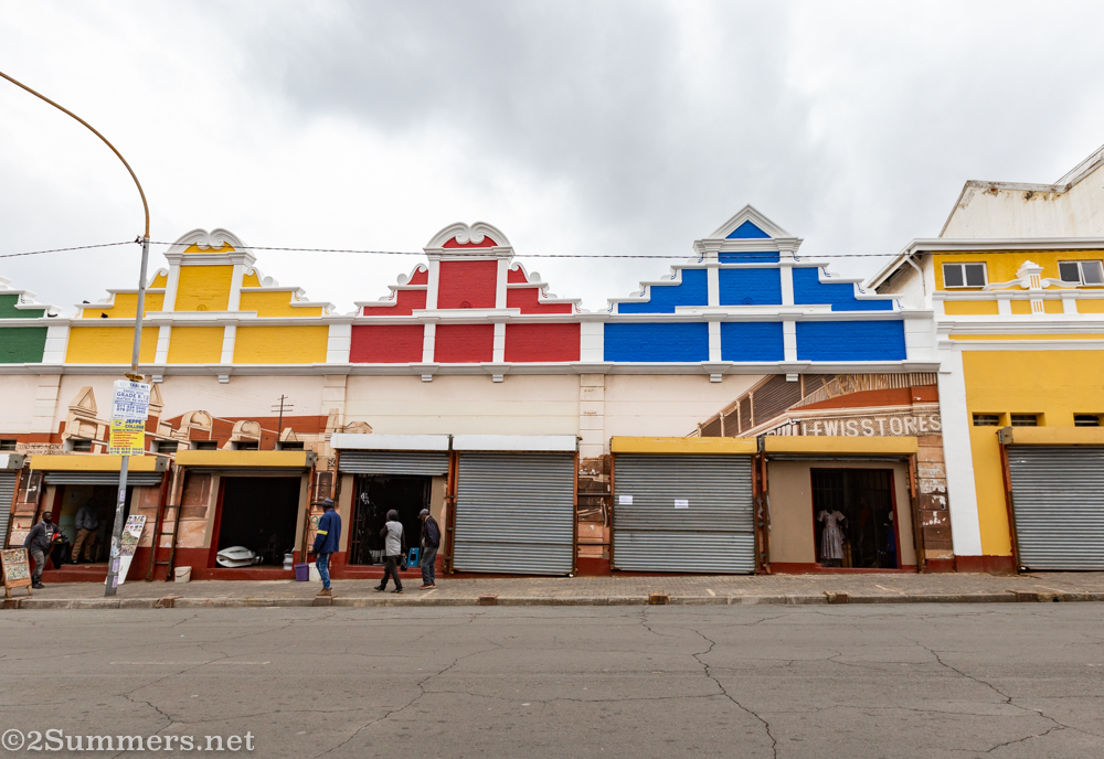 Painted gables at Jozi Mall