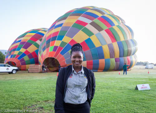 Sema Mathebula, South Africa's first black woman balloon pilot
