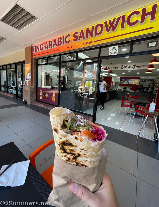 Falafel wrap at King Arabic Sandwich
