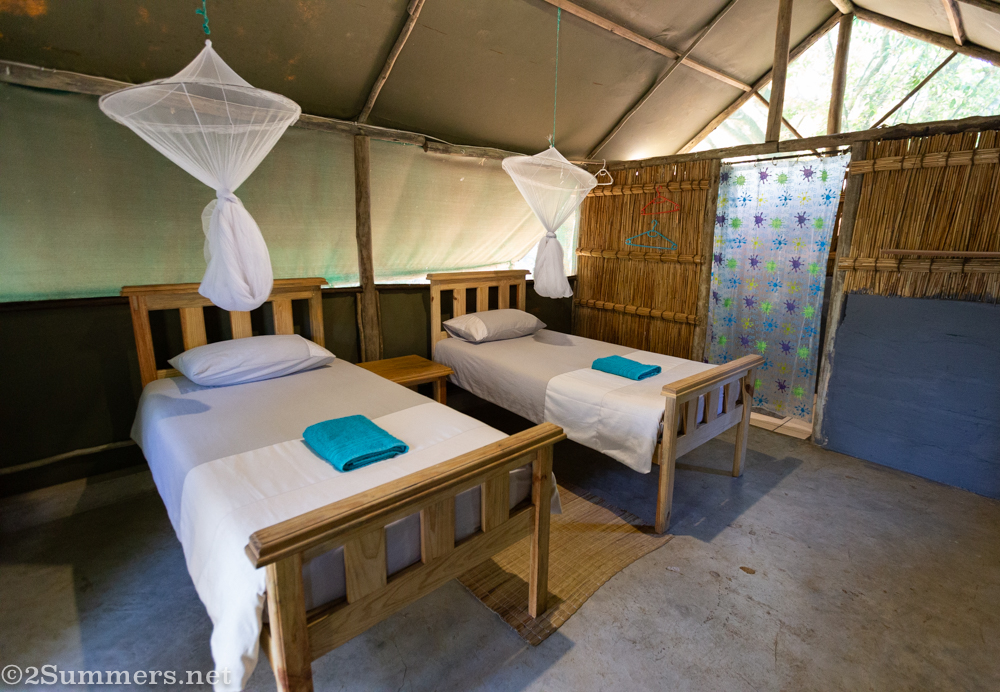 Inside Amangwane tent