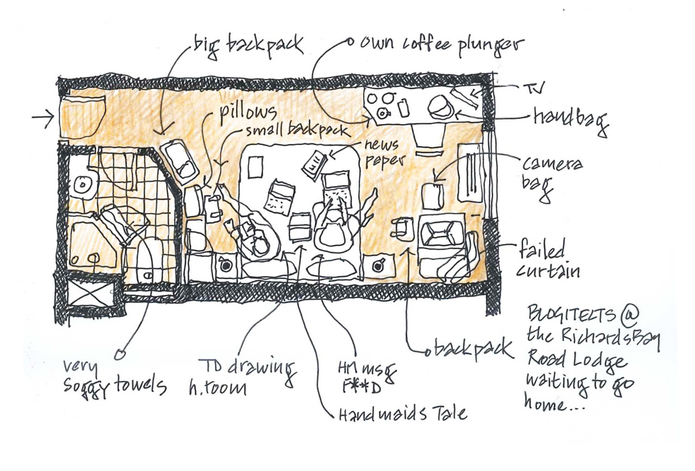 Richards BayRoad Lodge room drawing