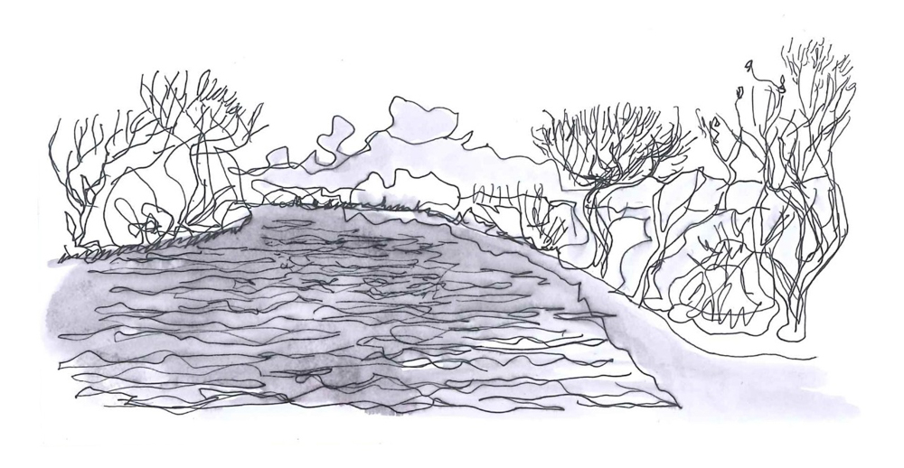 River cruising sketch