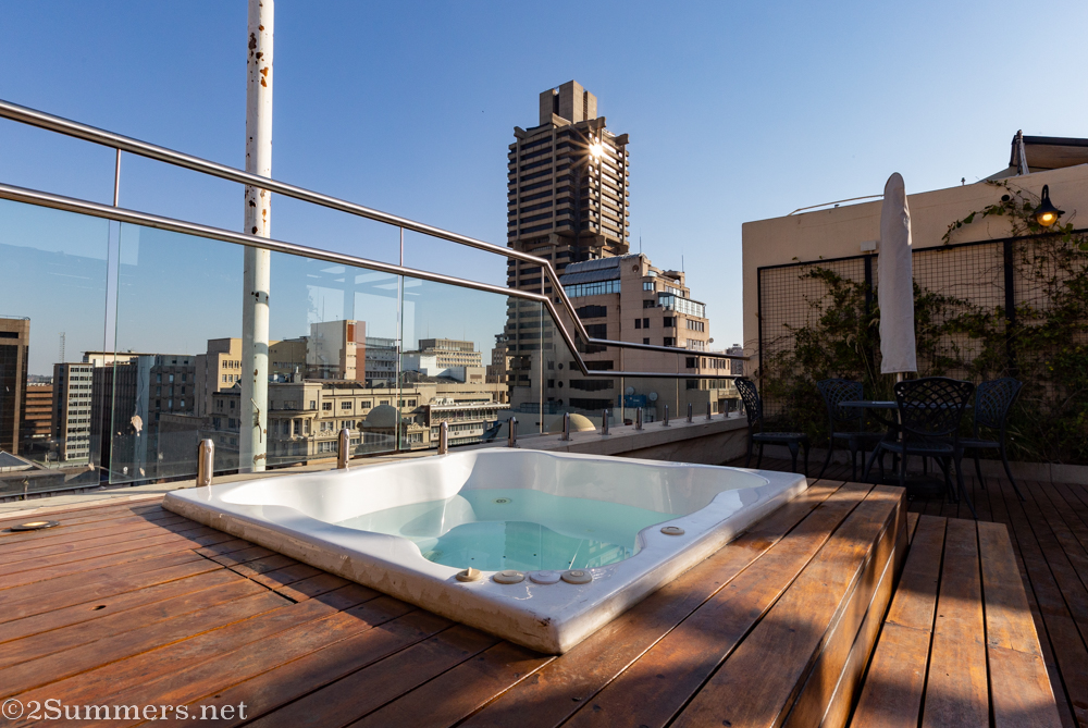 African Penthouse roof deck