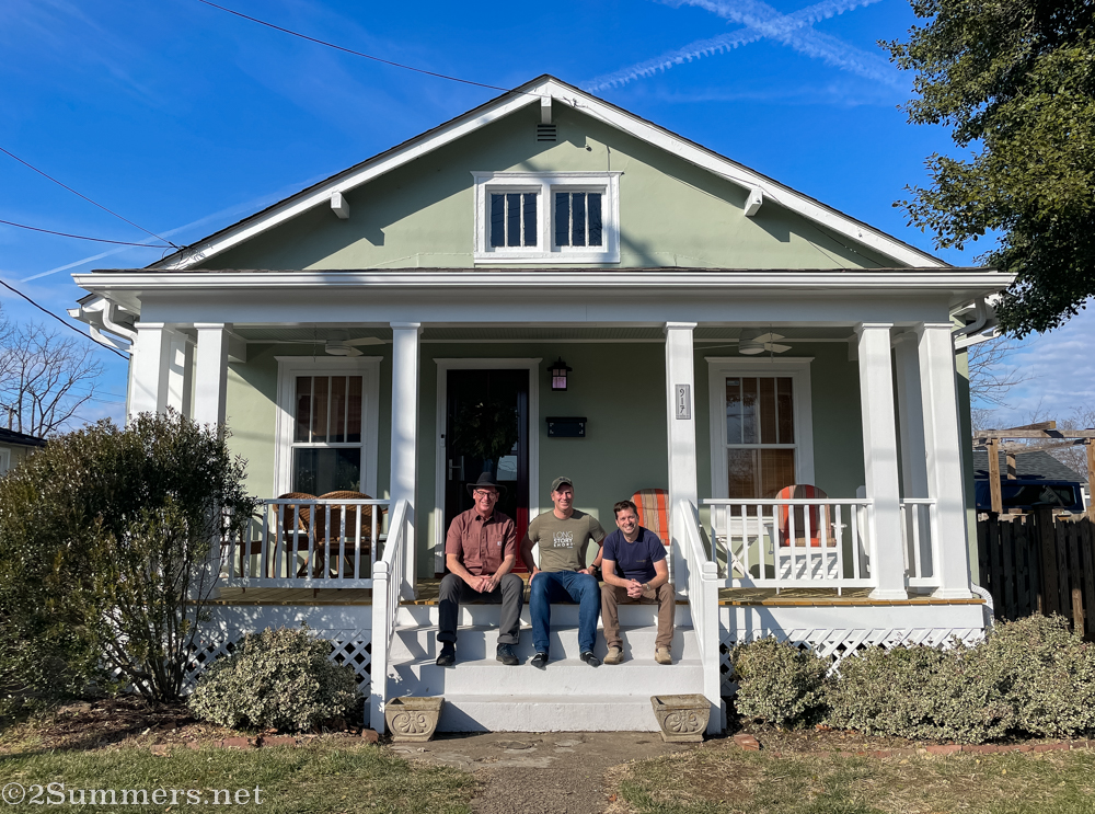 Thorsten with Bob and Tim in Charlottesville