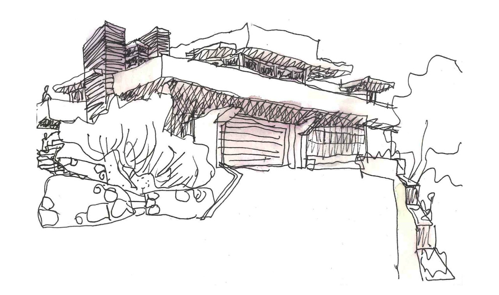 Thorsten’s sketch of the Falling Waters of Linksfield Ridge