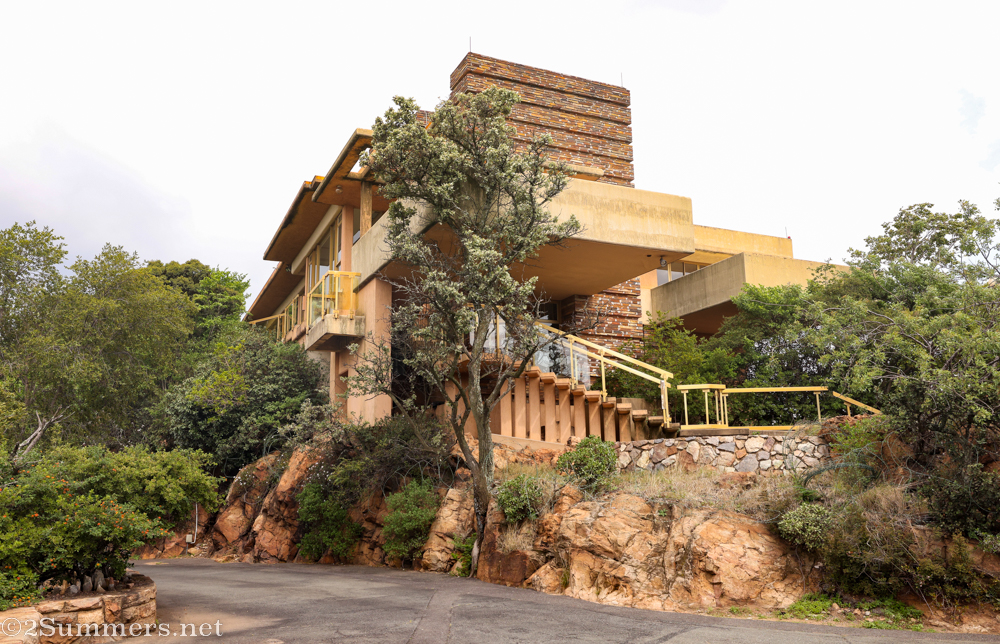 Falling water from front