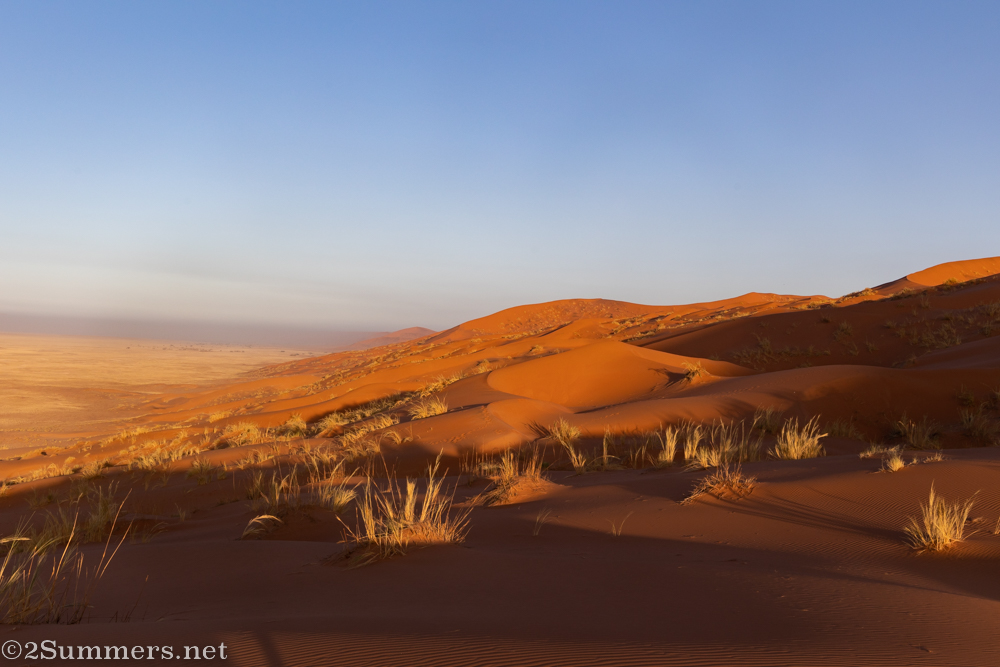 Sunrise over the Koichab Dunes in Namibia