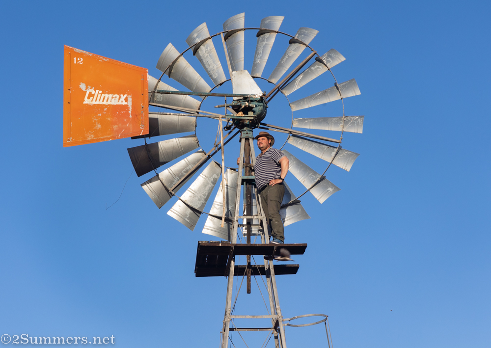 Andrew on the windmill