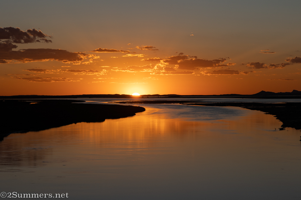 Sunset from Hennie Steyn Bridge near Bethulie