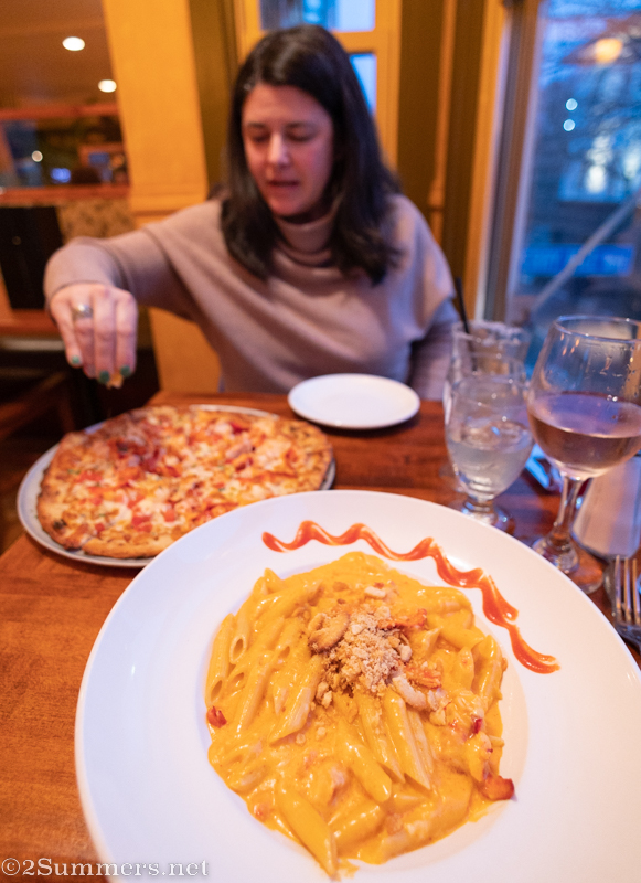 Dinner at the Red Parrot in Newport