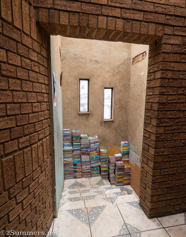 Staircase up to the Book Café