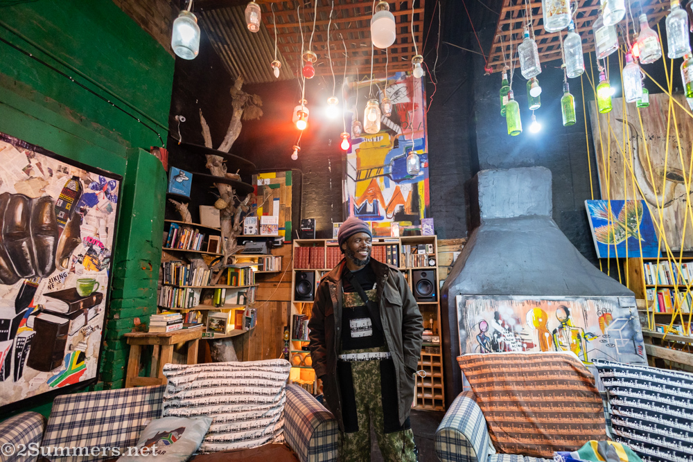 Xolile ‘X’ Mahinda inside the Black Power Station