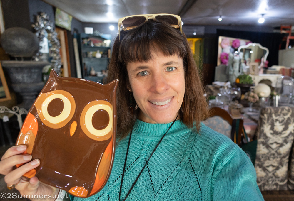 Owl plate from Trouvé