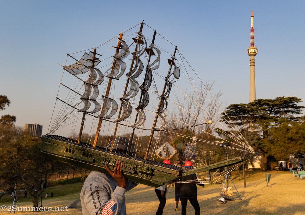 Ship rehearsal in the park