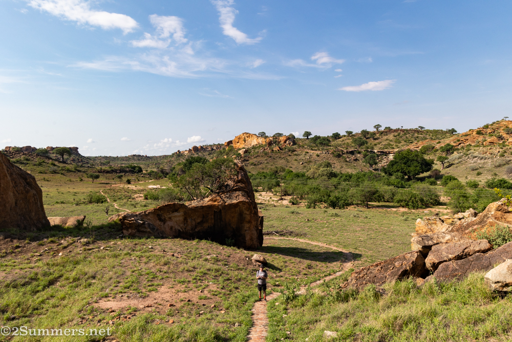 Thorsten sketching Mapungubwe