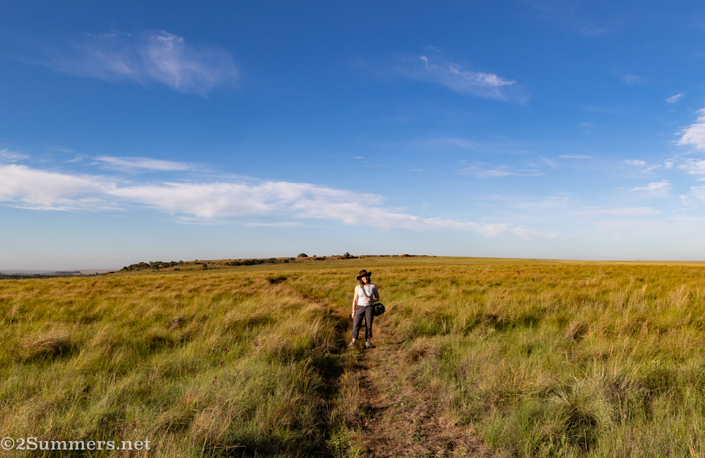 Heather on the hike