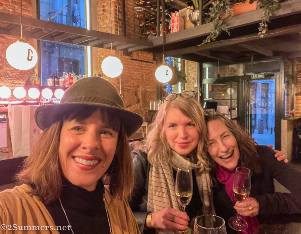 Heather, Claire, and Michelle in Madrid