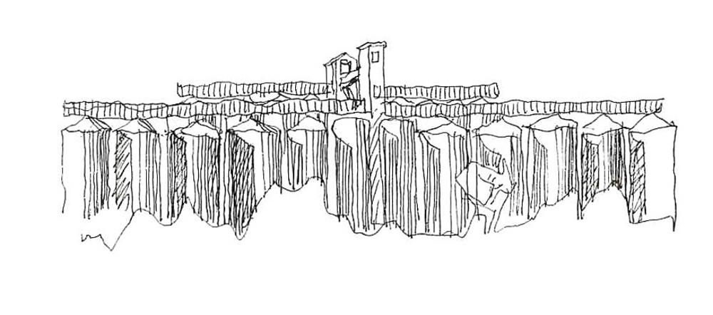 Sketch of the silos
