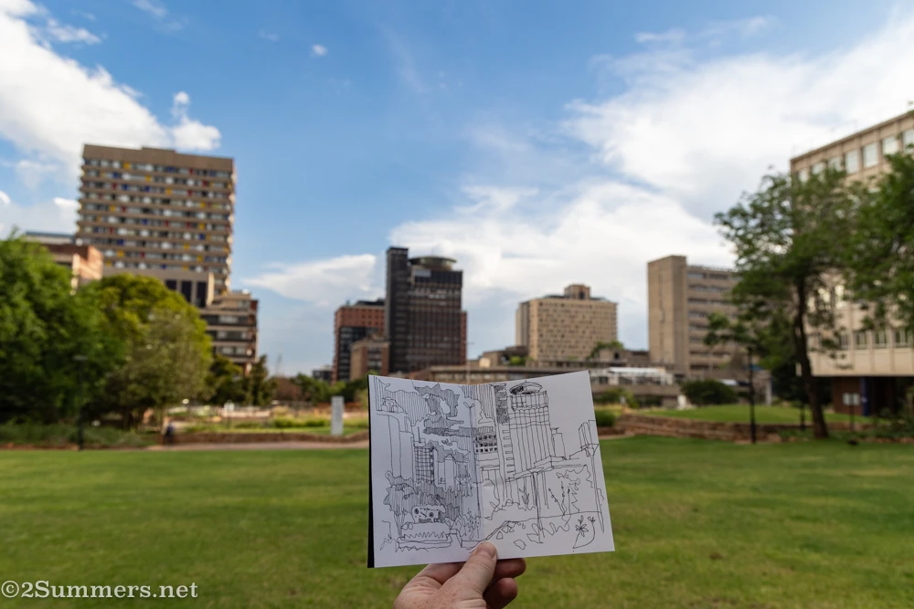 Thorsten’s sketch in progress