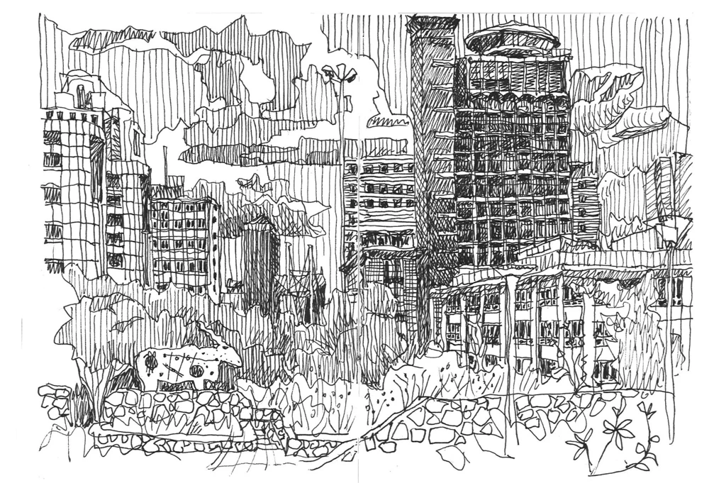 Thosten’s sketch of Indwe Park and Braamfontein